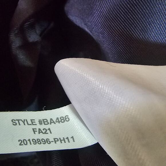 J.Crew Lady Jacket in Black Maritime Tweed Wool Blend Collarless Blazer Size 14 - Picture 6 of 7